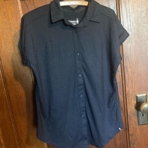 Smartwool Everyday Explorations Shirt Navy Blue- Women's Size XS